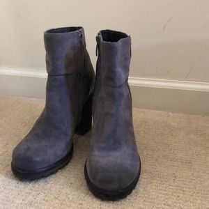 Gray Ankle Boots